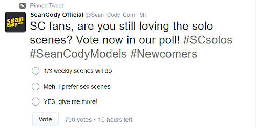 Will Sean Cody abide by the result of their latest poll? (tip @ Jason401)