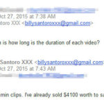 It will cost $100 for 5 clips of Billy Santoro (tip @ TimBO)