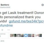 Will you donate to the Lasik treatment of Seth Santoro in time for school?