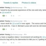 Sebastian Young’s bad experience with Lucas Entertainment