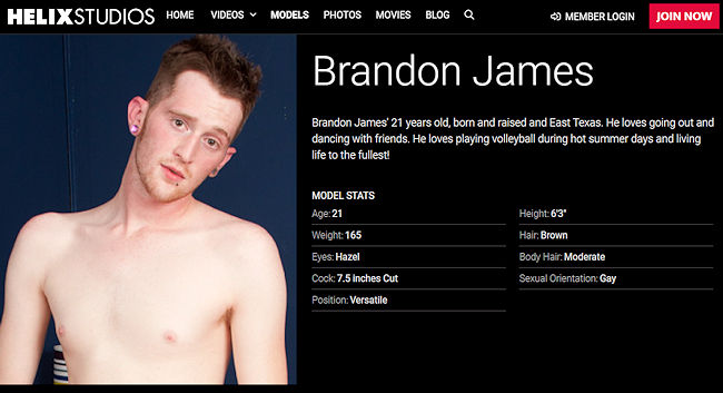 Porn stars with the same name – Brandon James