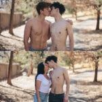 With a man and a woman: Harrison Feels, Ivan (CF), and Ken Ott